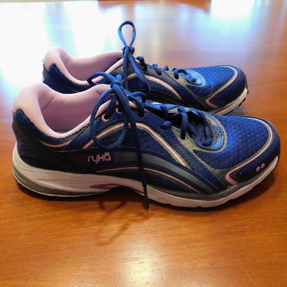 Ryka Navy & Pink Walking Shoes-  Good Condition